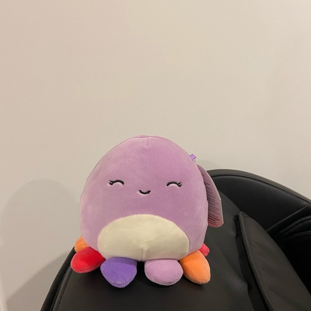 5” Beula the Purple Multicolour Octopus Squishmallow Brand New With Tags!